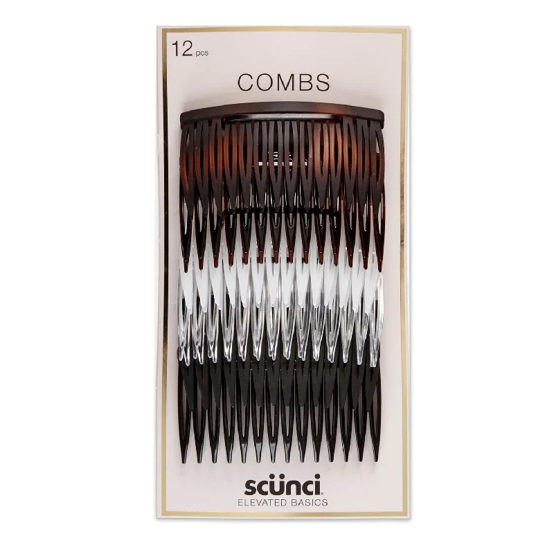 Scunci Plastic Side Combs 2.76 12pcs