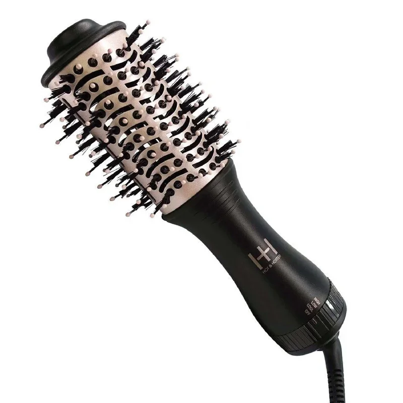 HOT and HOTTER Mini One Step Hair Styler Black & Rose gold