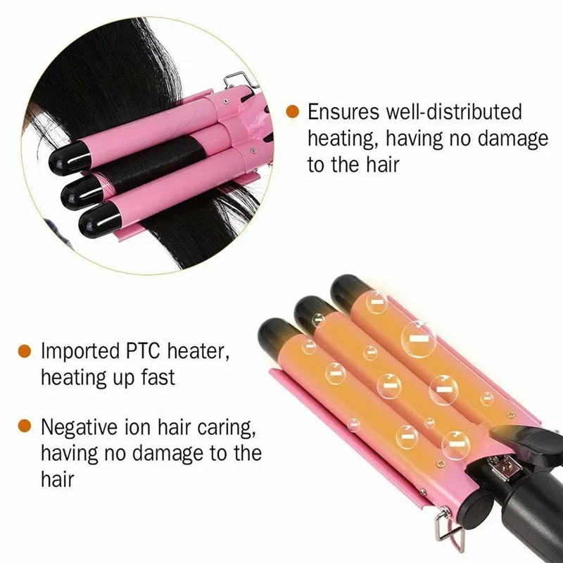 25cm-pink-three-barrel-curling-iron-wand-with-lcd-display