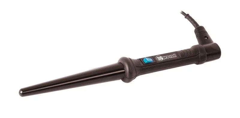 TS2 PRO ROD PROFESSIONAL TOURMALINE CURLING IRON CONICAL BARREL 5/8 INCH-1 INCH