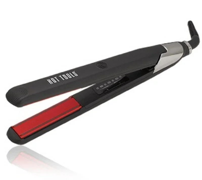 HOT TOOLS NANO CERAMIC SILICONE FLAT IRON 1 INCH