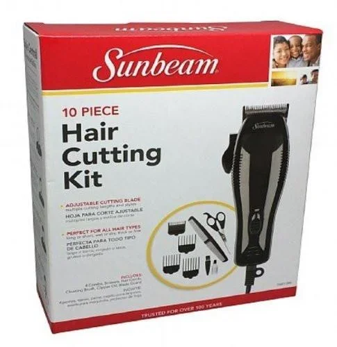 Sunbeam 10 Piece Hair Cutting Clipper Kit