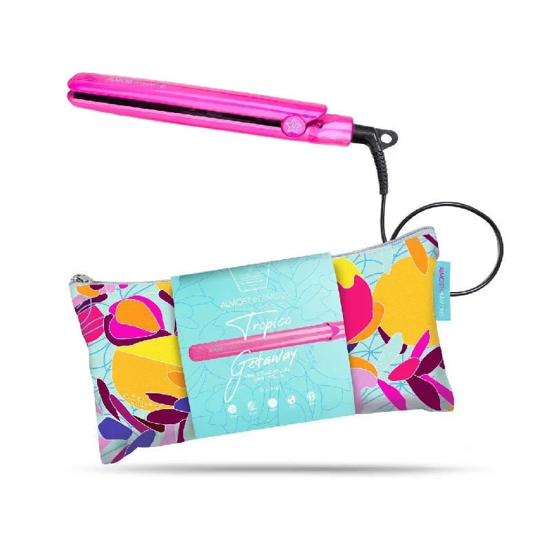 ALMOST FAMOUS 0.5 INCH TROPICO GETAWAY MINI TRAVEL FLAT IRON – WAIKIKI