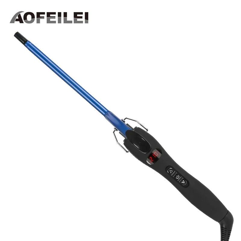 Aofeilei New Arrival professional 9mm curling iron Hair waver Pear Flower Cone electric curling wand roller styling tools