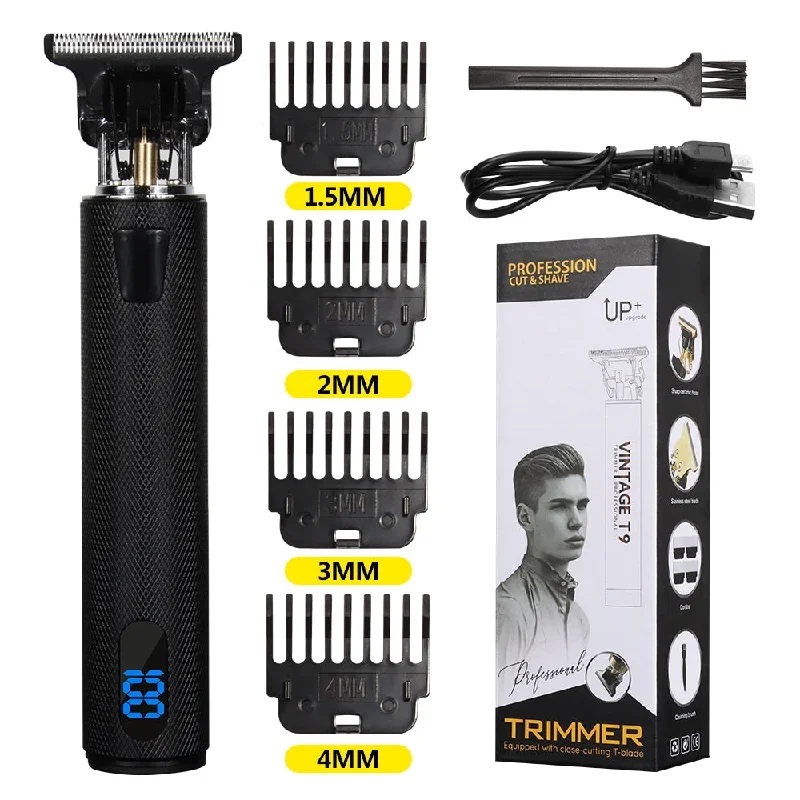 buy-online-new-design-professional-barber-hair-trimmer-machine-rechargeable-cordless-men-hair-clipper-for-men-vintage-t9