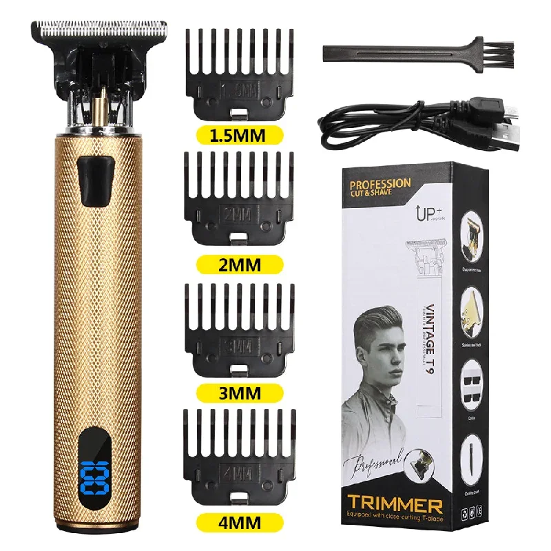 buy-online-new-design-professional-barber-hair-trimmer-machine-rechargeable-cordless-men-hair-clipper-for-men-vintage-t9