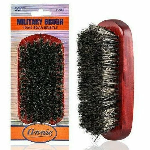 Annie: Soft 100% Boar Bristle Military Brush #2082