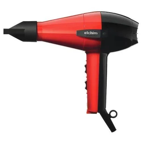 Elchim 2001 Professional Salon Hair Dryer - Red & Black