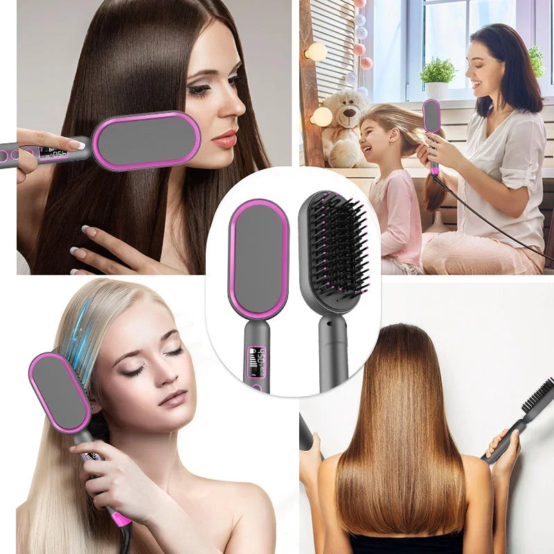 EliNat Multifunctional Hot Air Combing & Straight Rolling Dual Purpose Hair Dryer