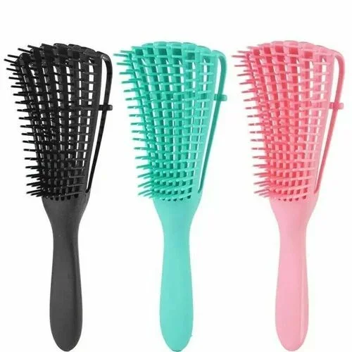 Flexable 8 Claw Detangling Hair Brush Wet/Dry Comb For Curly Hair Free Shipping