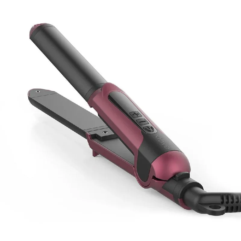 Garnet 2-in-1 Magic Wand - Curling Wand and Flat Iron