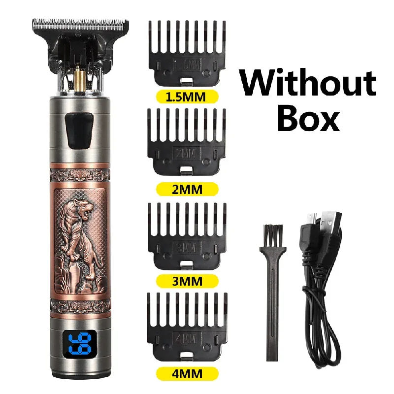 hair-clippers-for-men-professional-barber-clippers-rechargeable-cord-cordless-clipper-four-guide-combs-professional-full-metal-hair-cutting-kit-beard-trimmer-grey-color-2