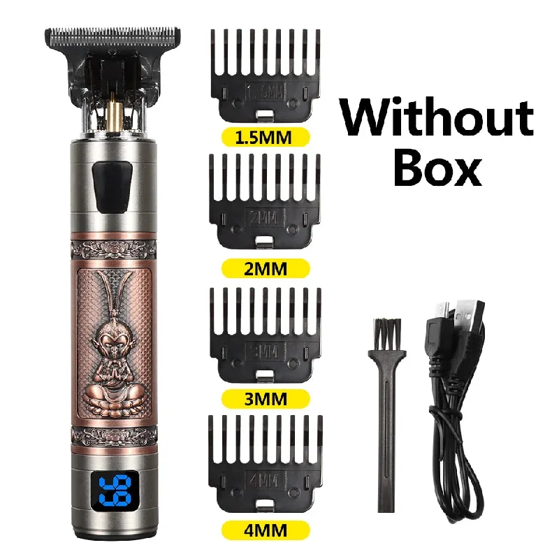 hair-clippers-for-men-professional-barber-clippers-rechargeable-cord-cordless-clipper-four-guide-combs-professional-full-metal-hair-cutting-kit-beard-trimmer-grey-color-2