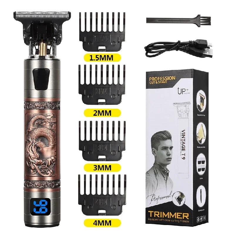 hair-clippers-for-men-professional-barber-clippers-rechargeable-cord-cordless-clipper-four-guide-combs-professional-full-metal-hair-cutting-kit-beard-trimmer-grey-color-2