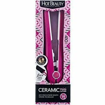 Hot Beauty: Ceramic Mini Flat Iron 1/2"