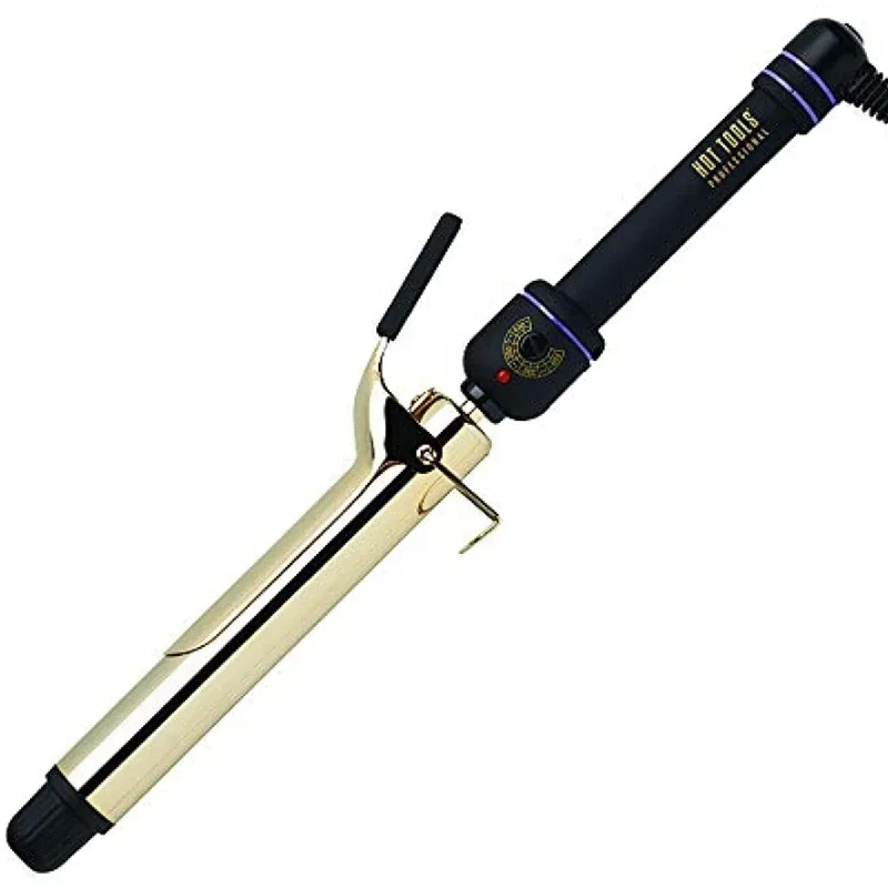 Hot Tools 1 1/4 Salon Curling Iron/Wand-Extra Long Barrel-24K Gold