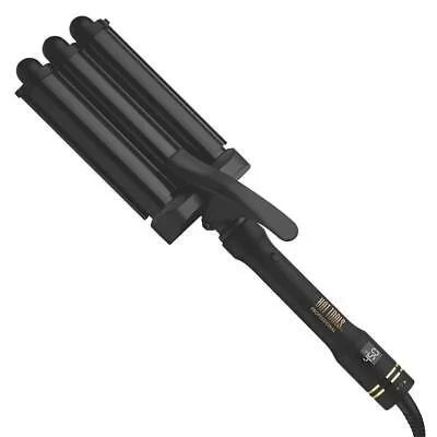 Hot Tools Pro Artist Black Gold 3 Barrel Waver Digital Hair Wave Iron HTIR8001BG