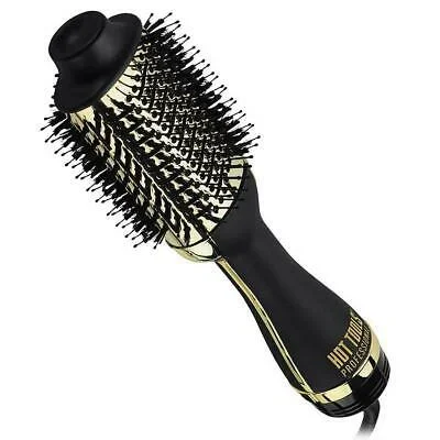 Hot Tools Professional 24k Gold One-Step Blowout Salon Hair Styling Brush Tool HT1076