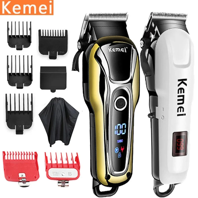 Kemei Hair Clipper Hair trimmer professional men electric Hair cutting machine rechargeable hair cut cordless hair trimmer 5