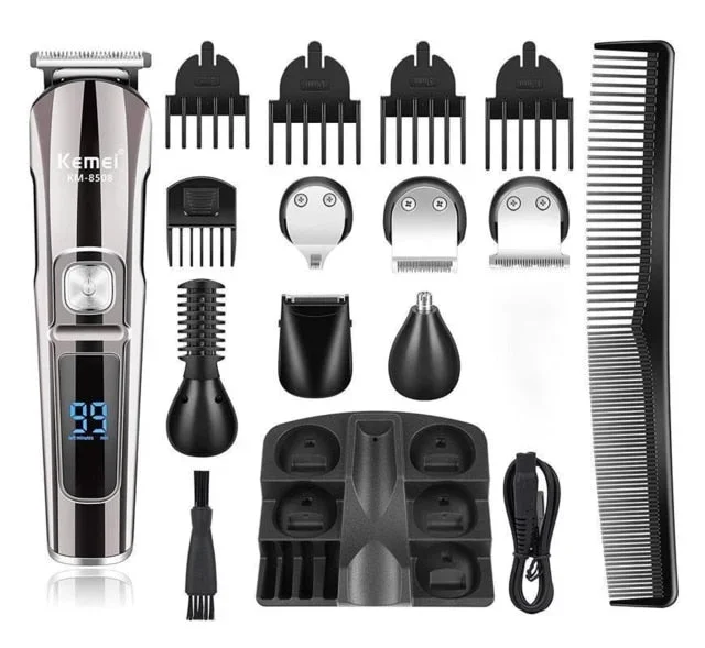 kemei-hair-clippers-beard-trimmer-mens-grooming-kit-with-trimmer-for-beard-head-body-and-face-cordless-waterproof-16-in-1