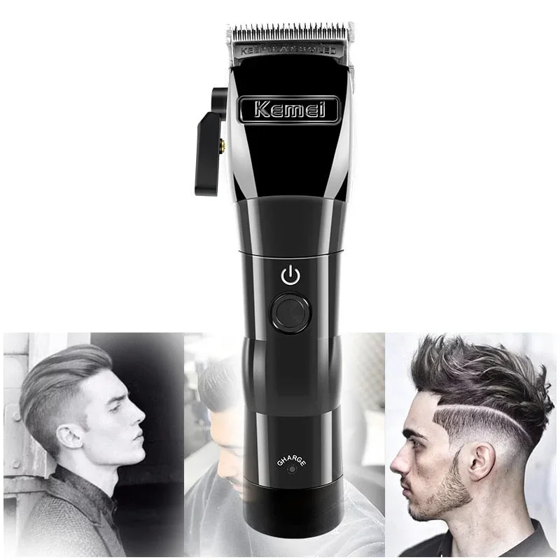 kemei hair trimmer KM- 2850 hair clipper Oil head electric clipper steel cutter head wireless charging electric hair clipper