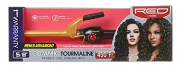 RED BY KISS CERAMIC CURLING IRON 5/8