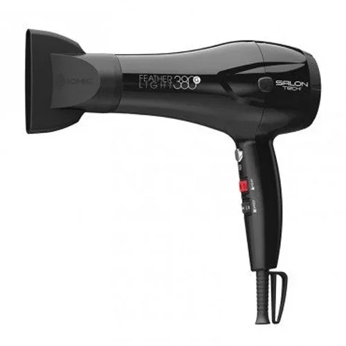 Salon Tech Featherlight 380g Hair Dryer-black