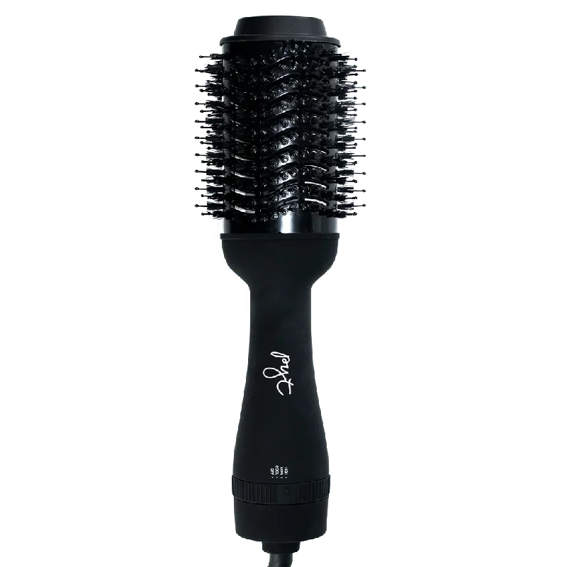 Fan Brush hair dryer brush - Black