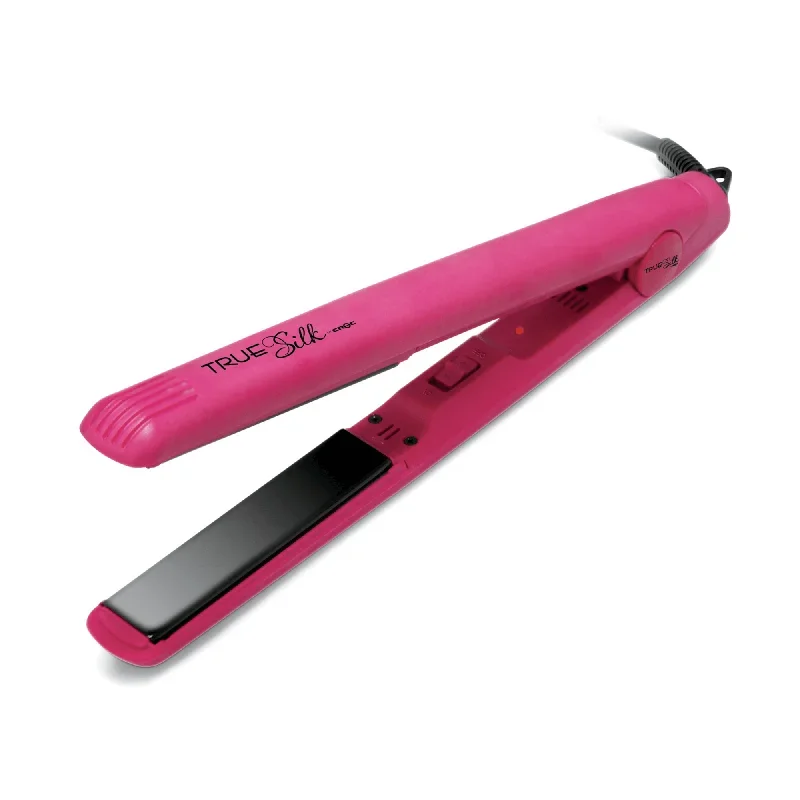 True Silk Nero II Fuchsia Black Titanium Flat Iron 0.75