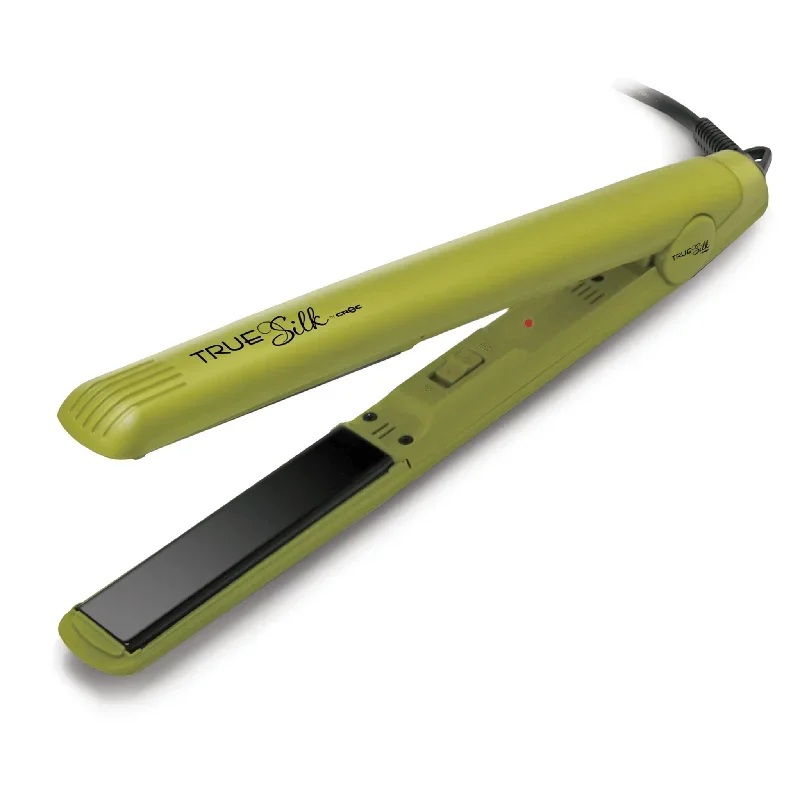 True Silk Nero II Green Black Titanium Flat Iron 0.75