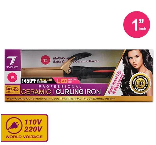 Tyche Professional Ceramic Curling Iron 1" TCI100