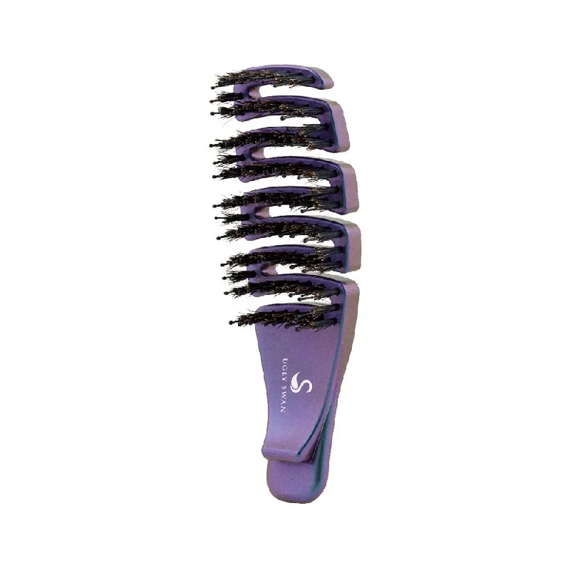 ugly-swan-scream-free-detangling-brush-palm-flexi-chameleon