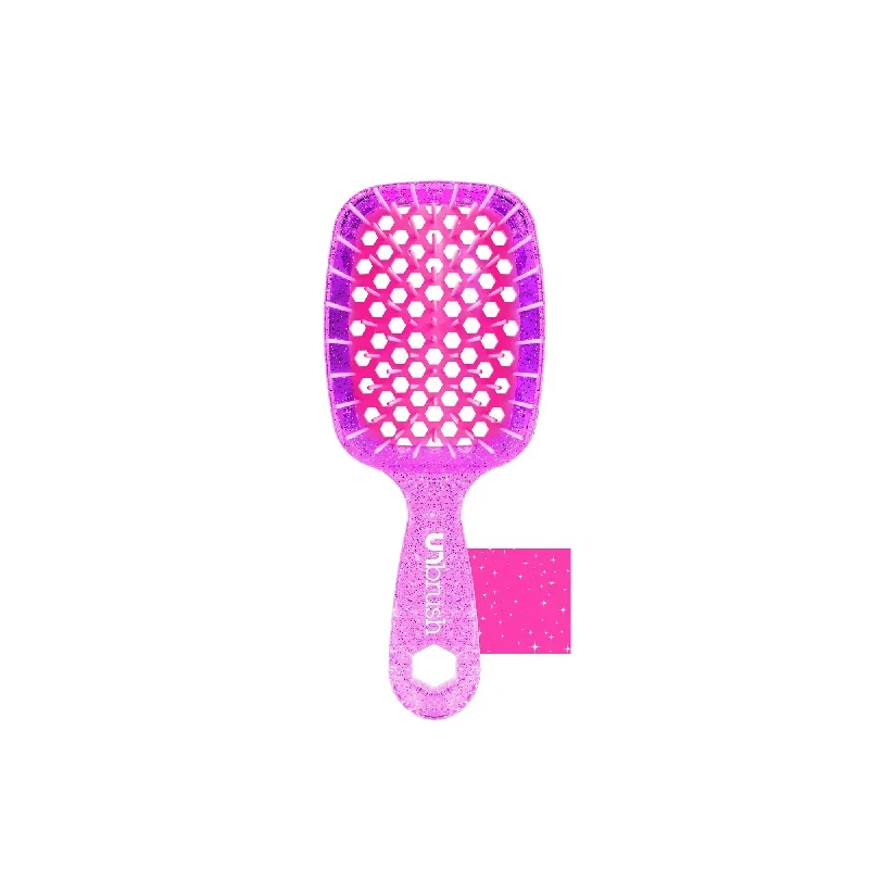 UNbrush Detangling Hair Brush Mini - Rose Quartz